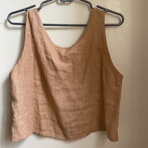 Handmade linen tank